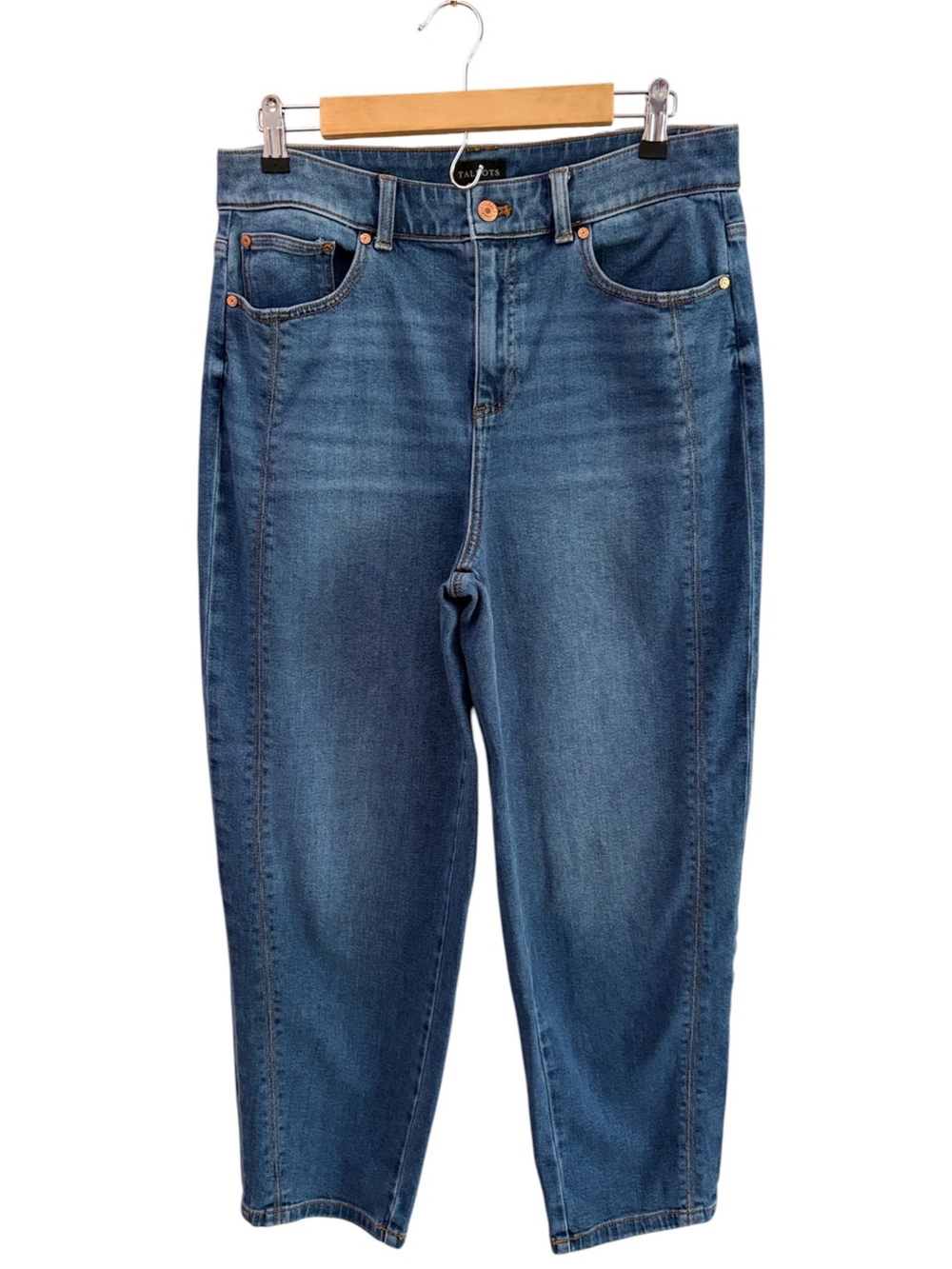 Talbots Quinn Wash Relaxed Barrel Jeans (10) Minimalist Travel Cropped